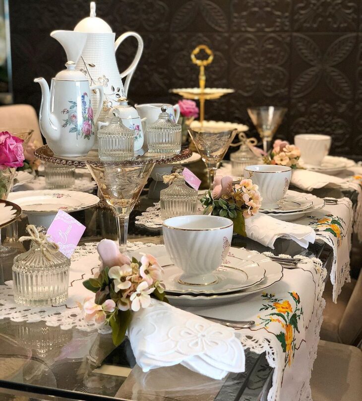 ideias de mesa posta para café da tarde