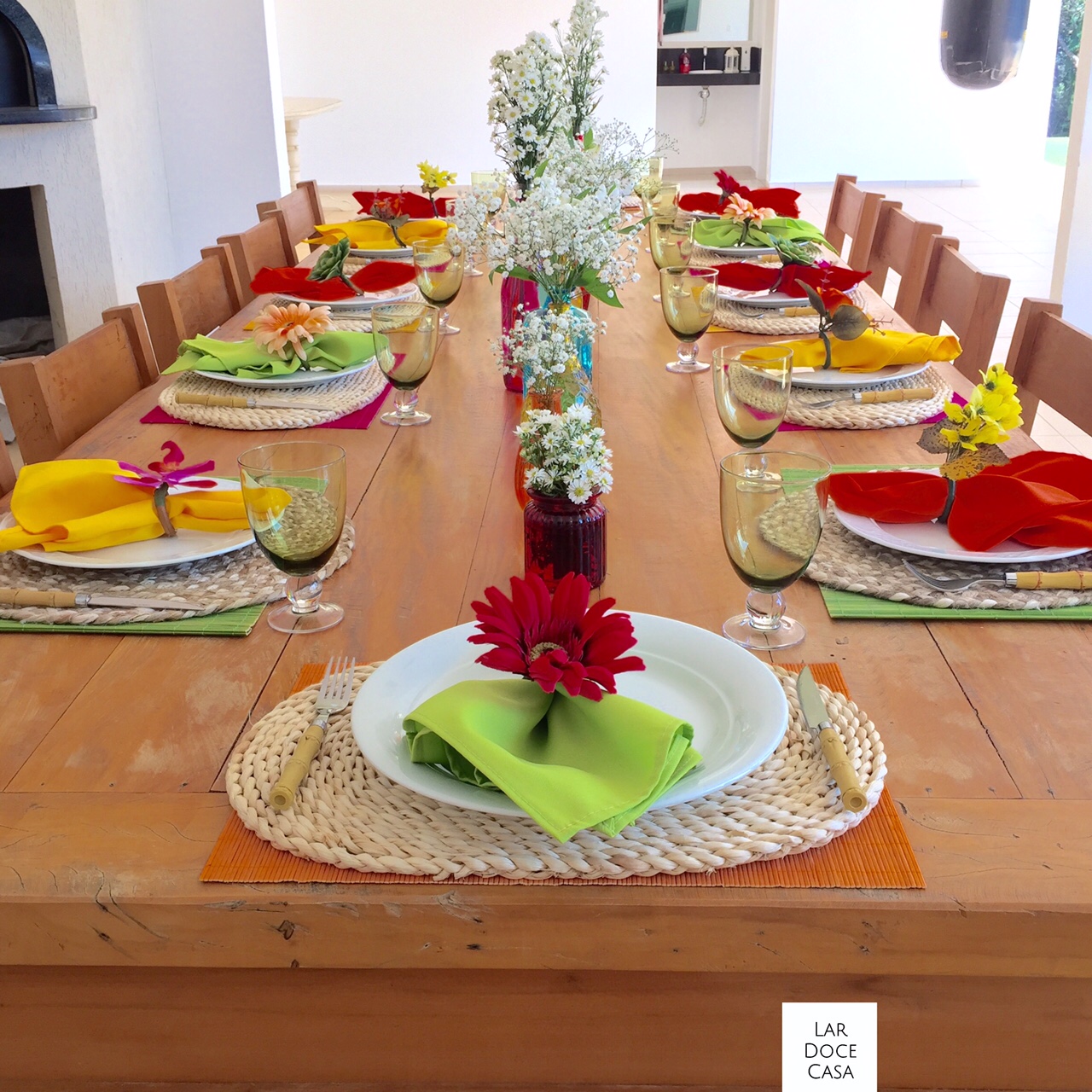 decoração mesa churrasco simples