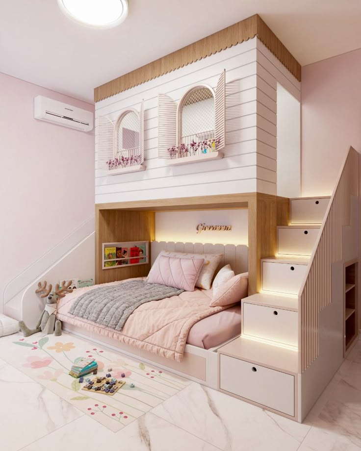 ideias de quarto com mezanino