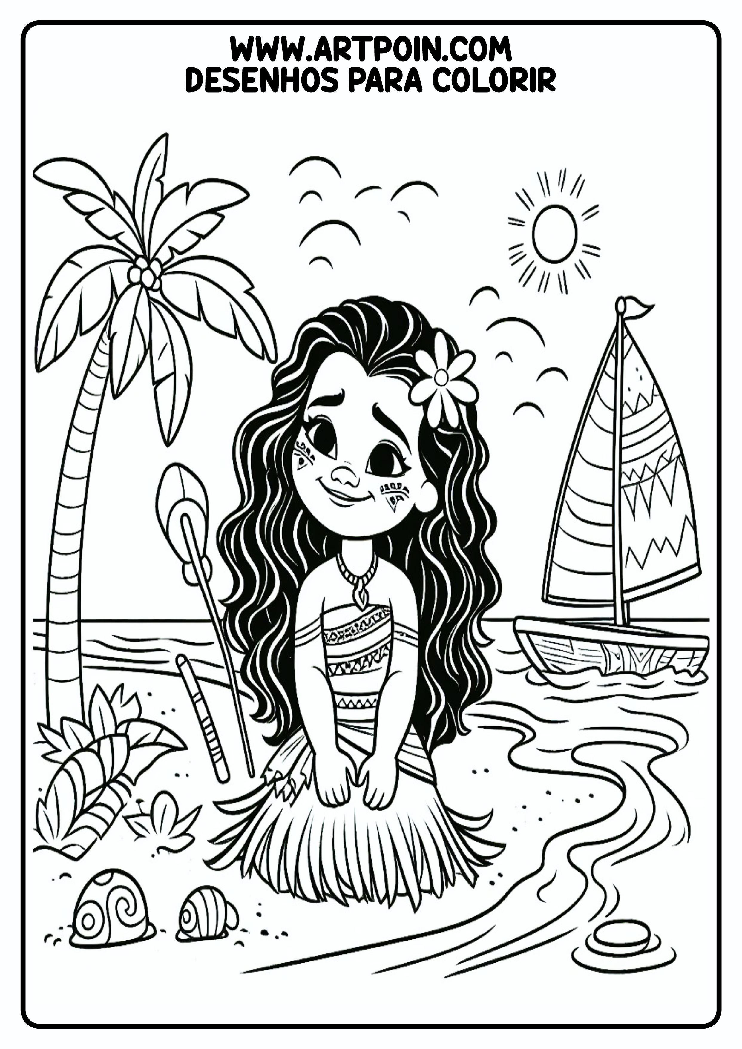 atividades moana para imprimir