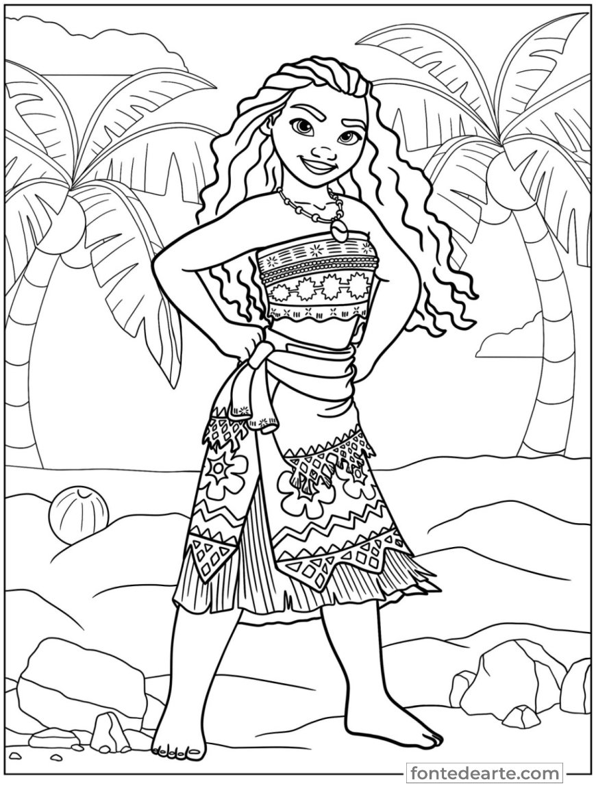moana 2 colorir