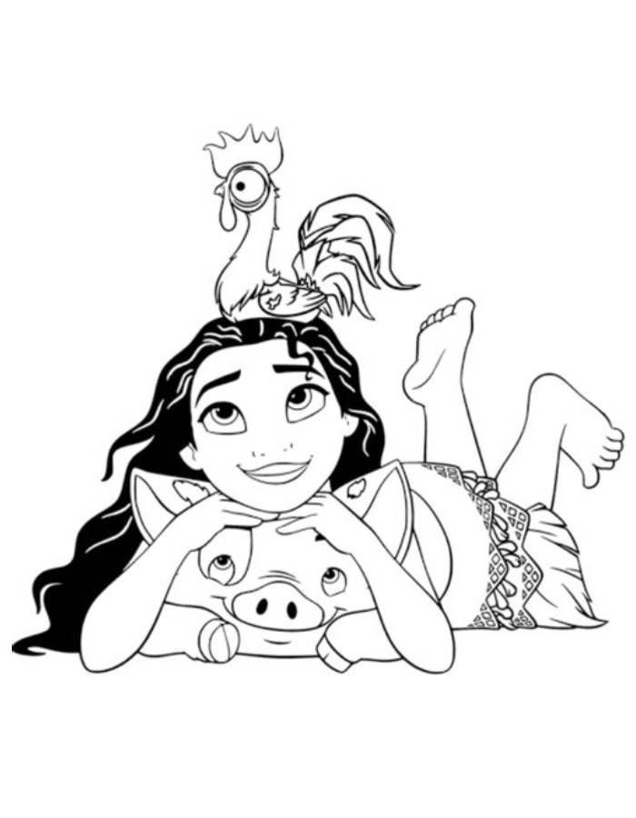 livro de colorir moana