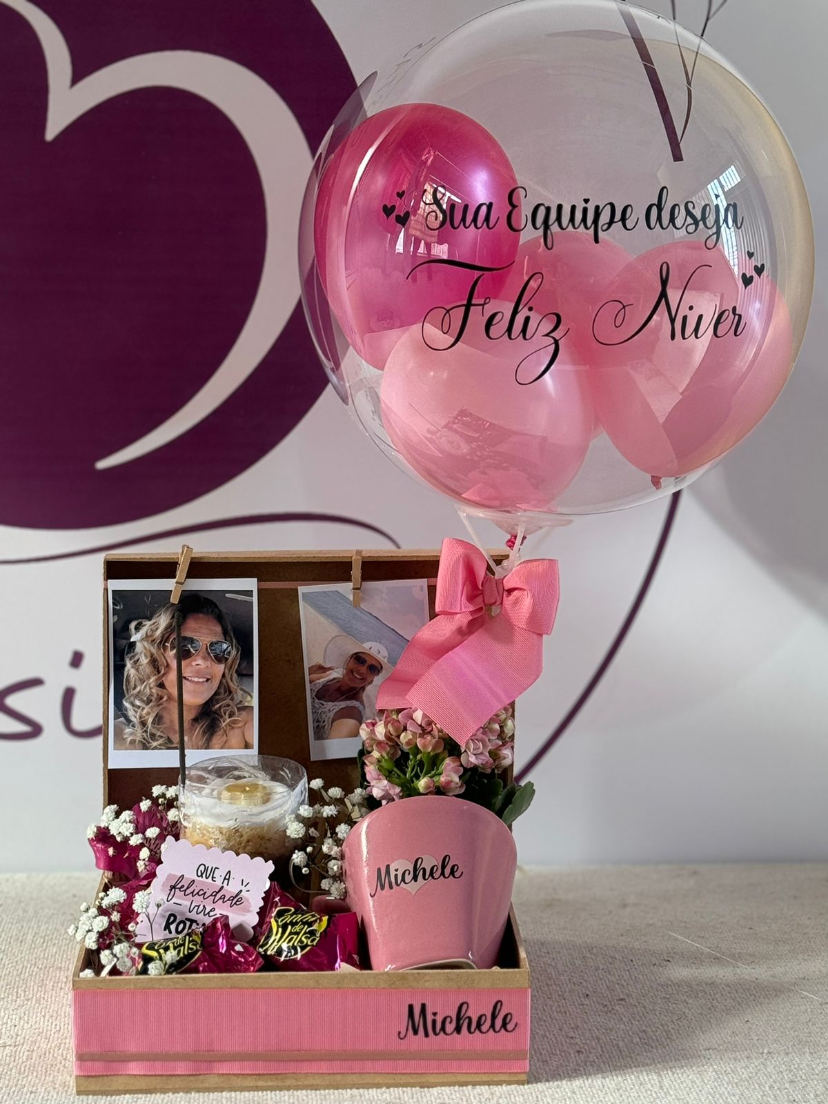 cesta de aniversário personalizada