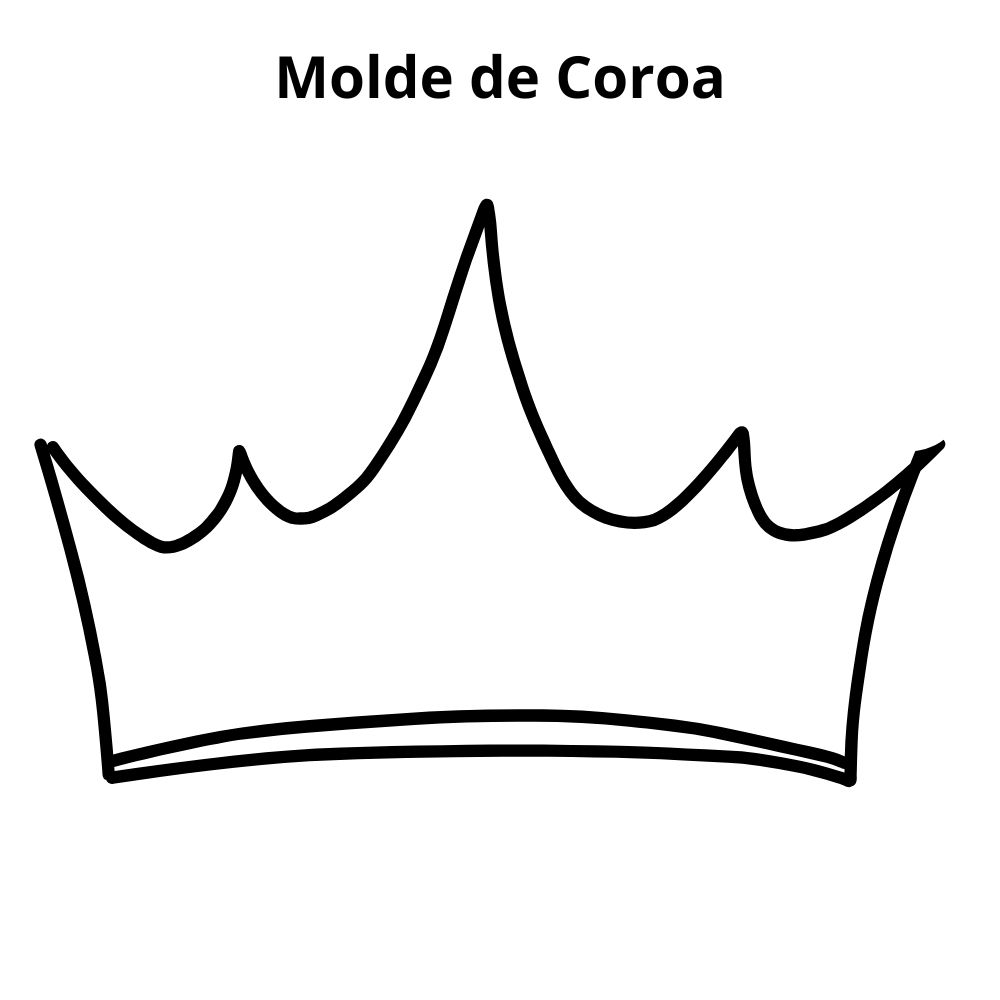 molde de coroa de rei para artesanato