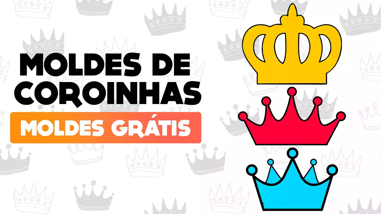 moldes de coroas para festas infantis