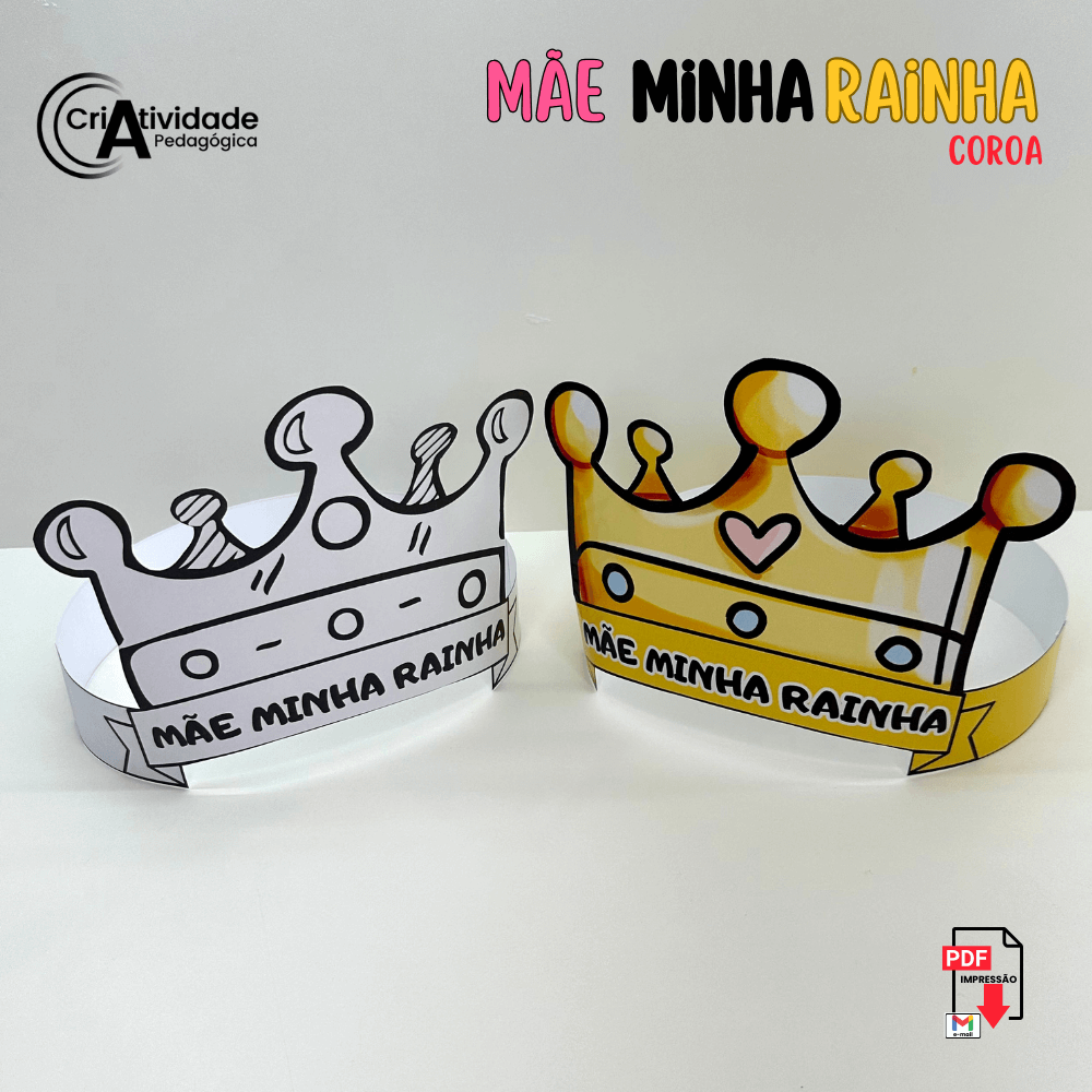 molde de coroa de rei para artesanato