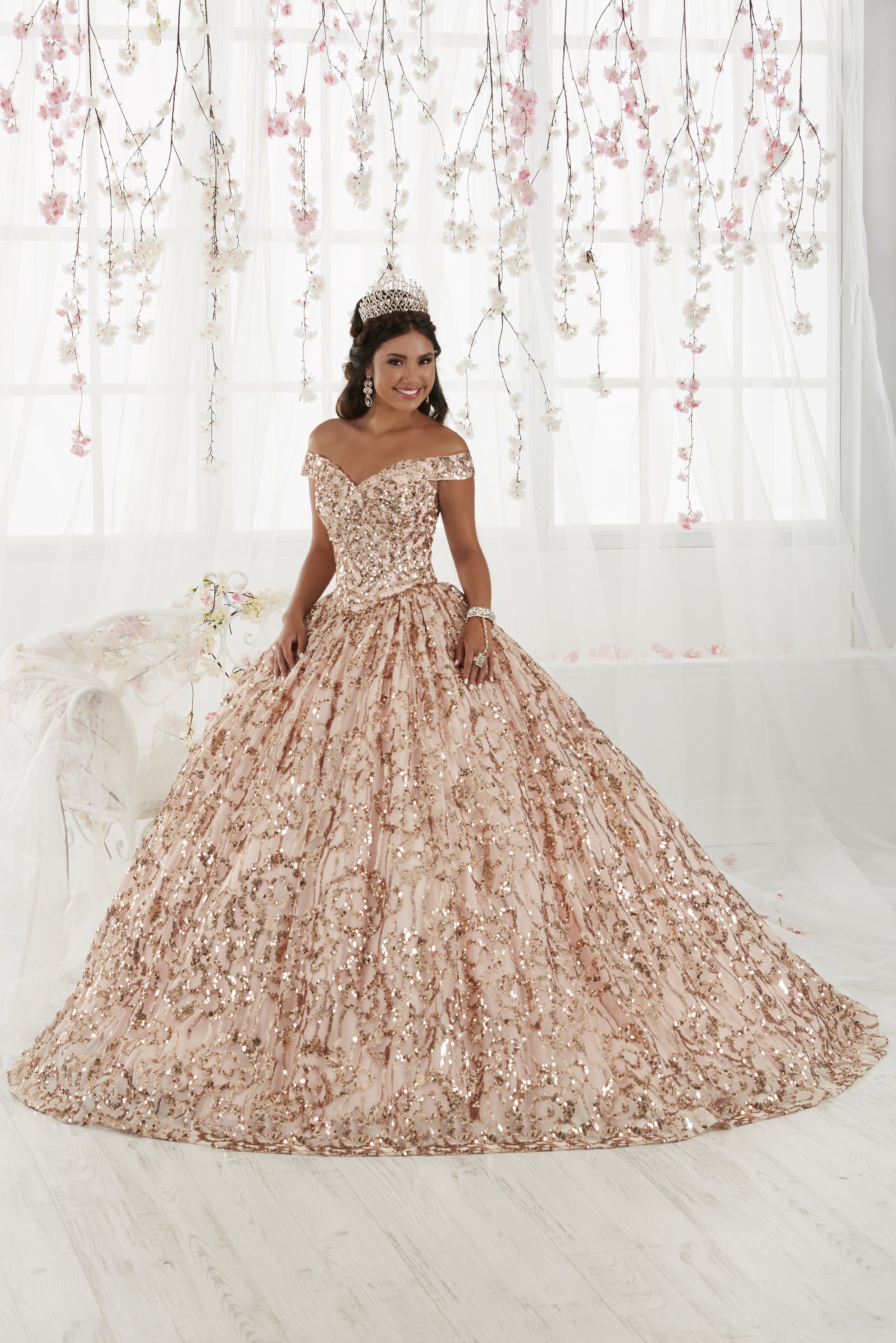vestido de 15 anos romântico