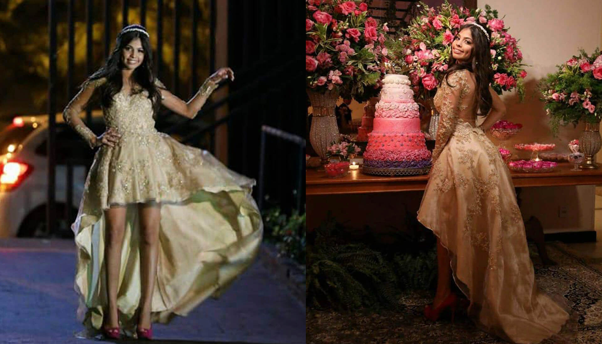 vestido de debutante com tule