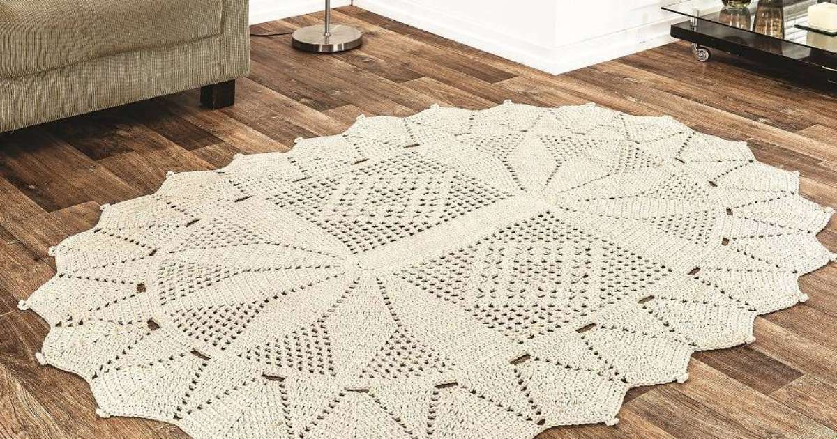 tapetes de crochê para banheiro