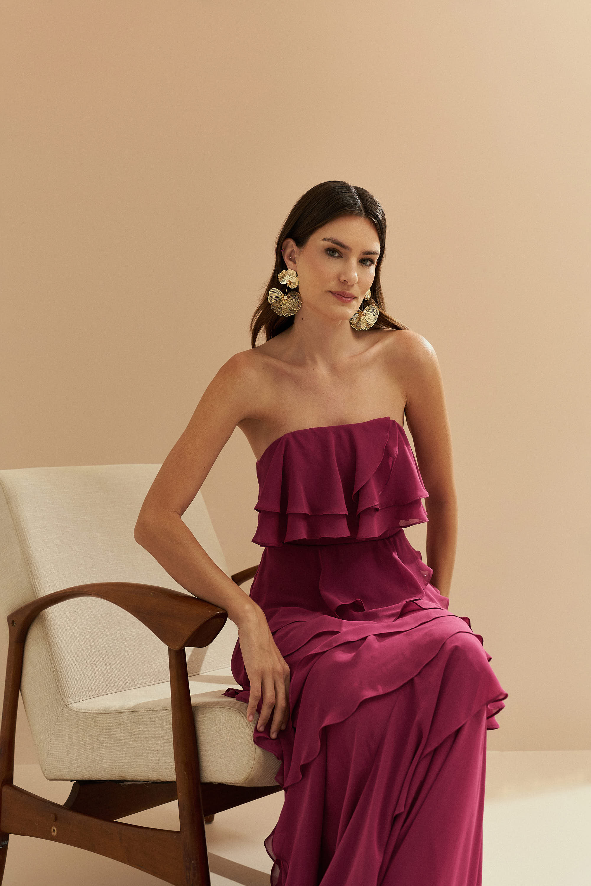 vestido mãe da noiva diurno
