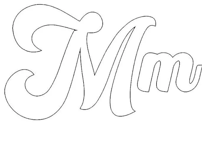 moldes de letras para painel escolar cursivo