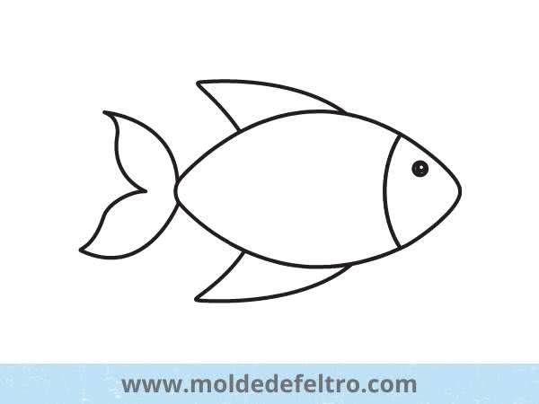 molde de peixe em eva para lembrancinha