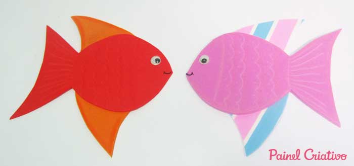 molde de peixe em eva para aquário