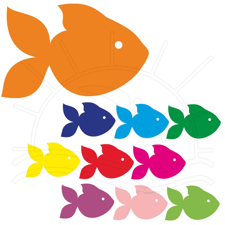 desenho de peixe em eva para colorir