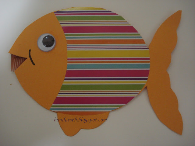 molde de peixe em eva para lembrancinha