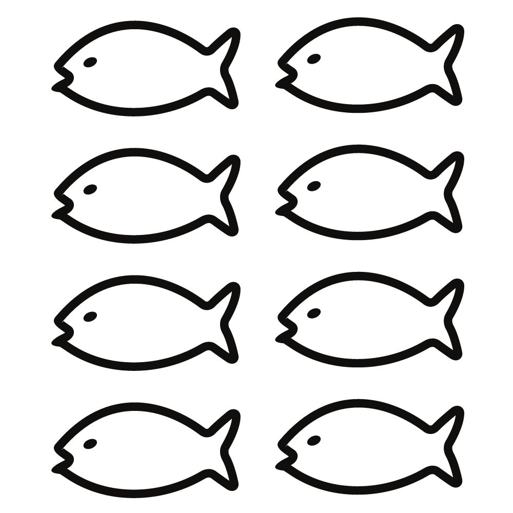 desenho de peixe em eva para colorir
