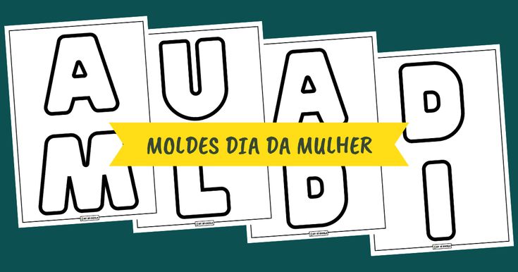 molde letra A para resina