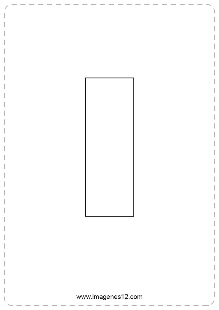 molde letra i para colorir