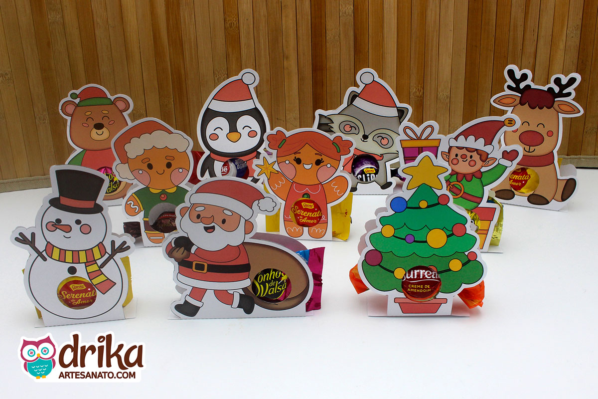 silhuetas de natal para imprimir