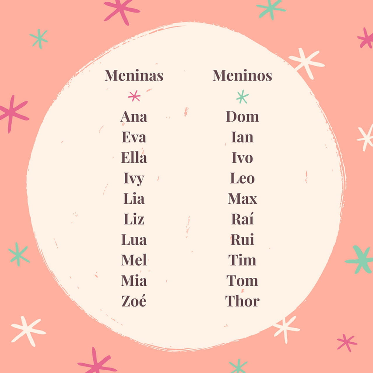 nomes de bebê menina curtos
