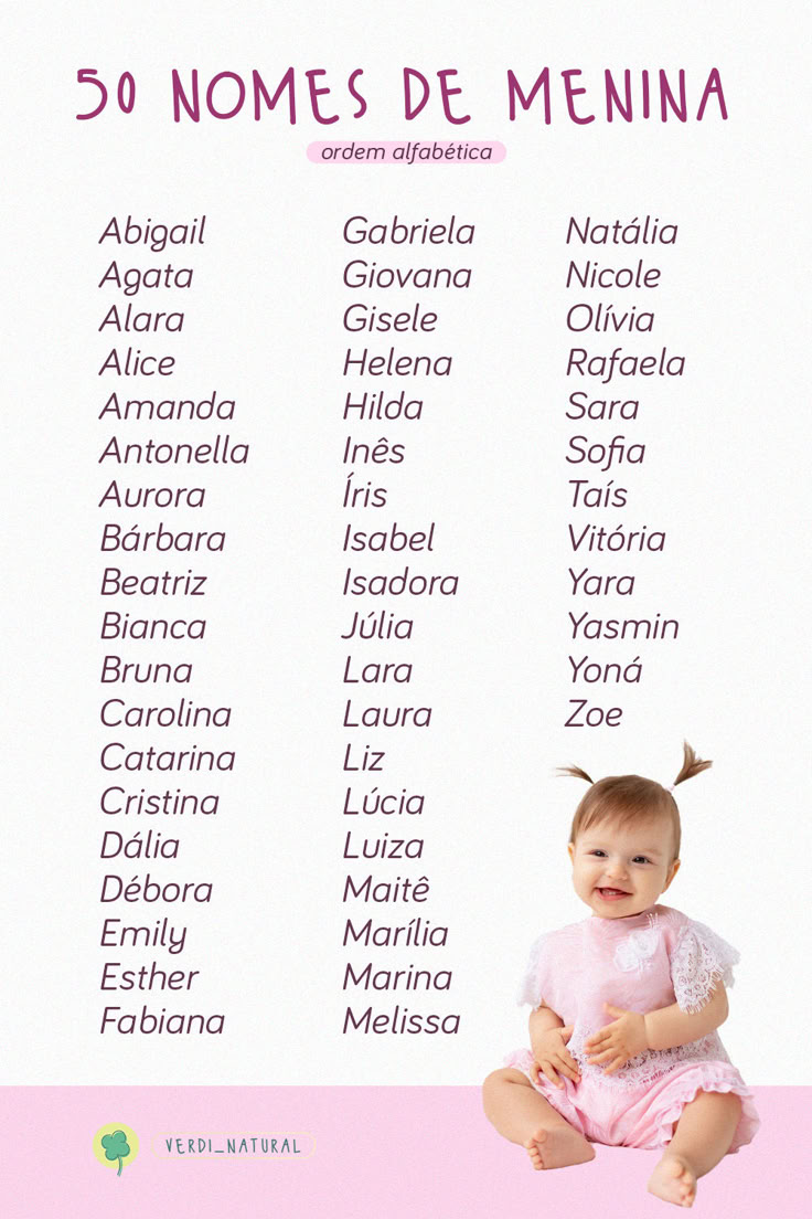 nomes femininos diferentes