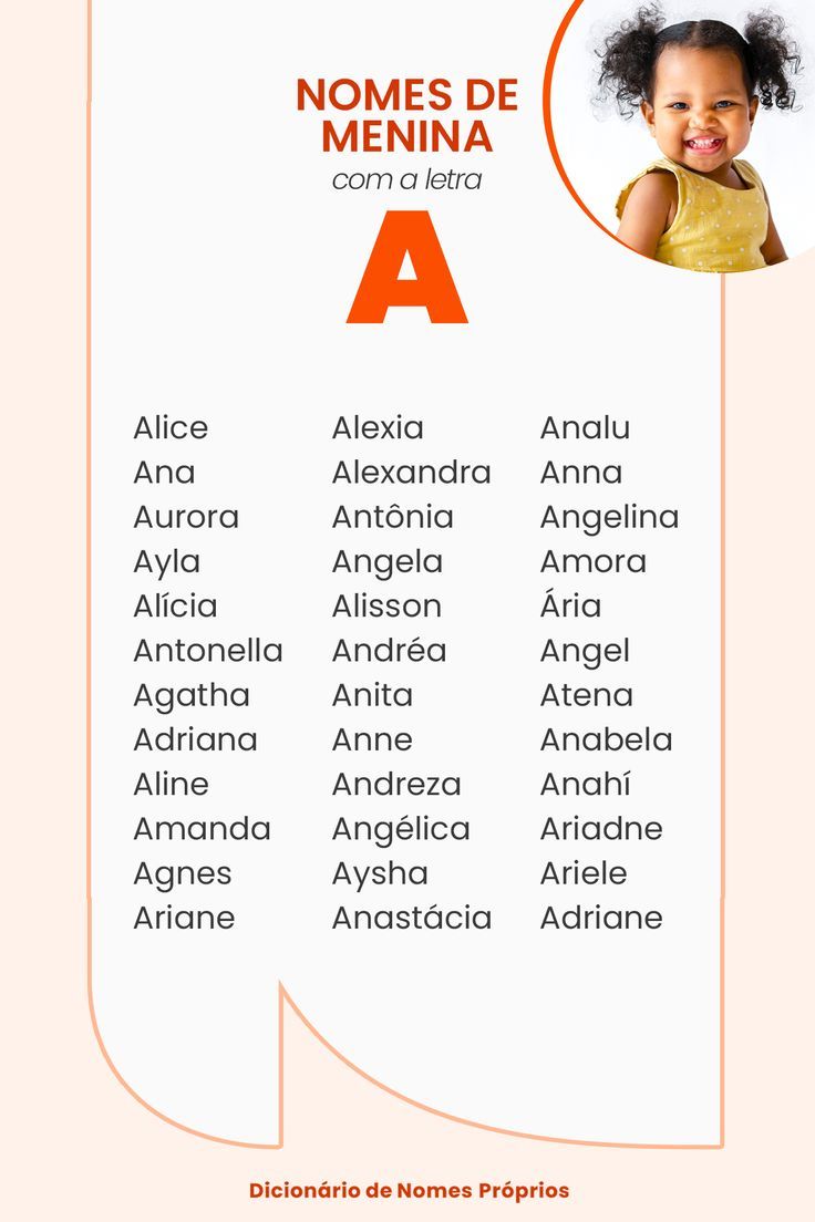 nomes de bebês meninas
