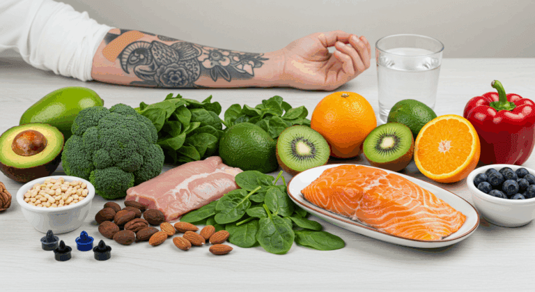 alimentos que prejudicam tatuagem