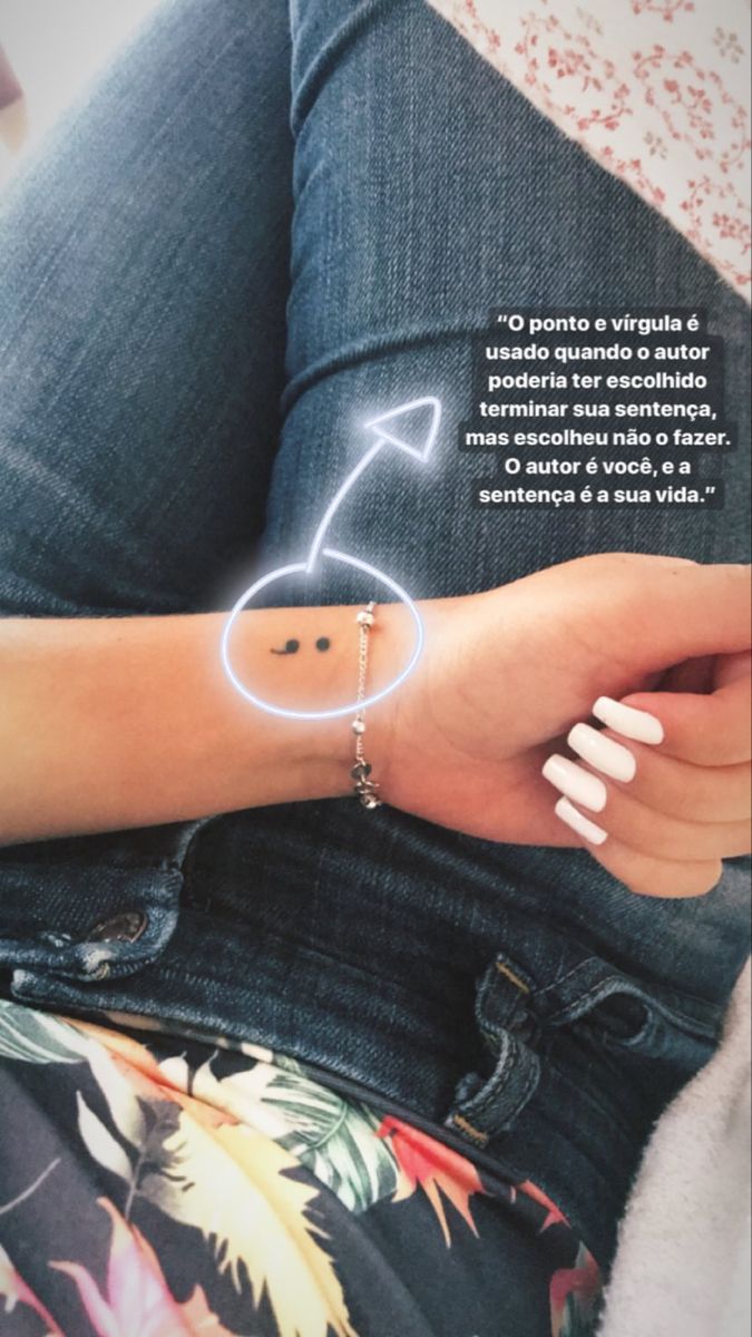 projeto ponto e vírgula tatuagem
