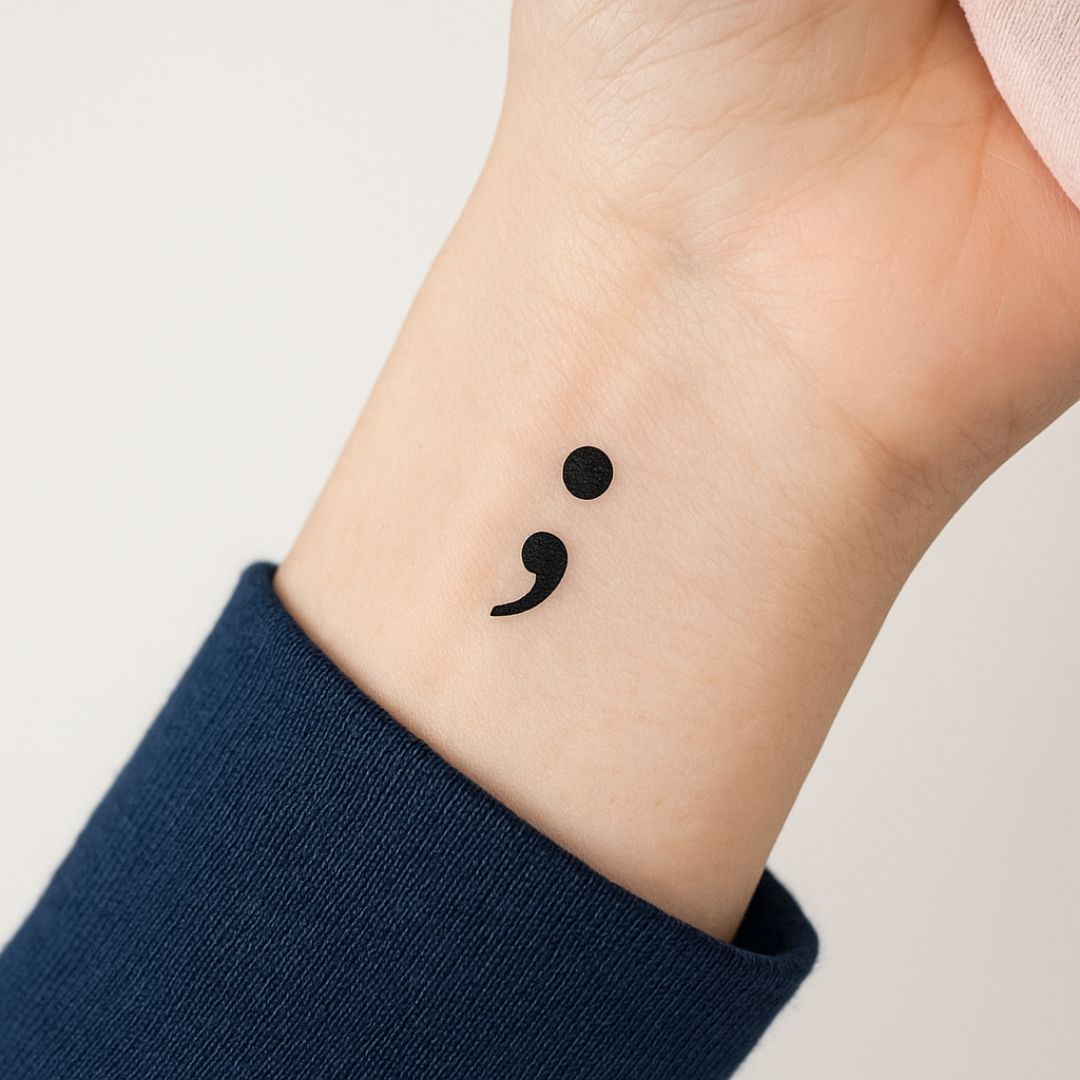 origem tatuagem ponto e vírgula
