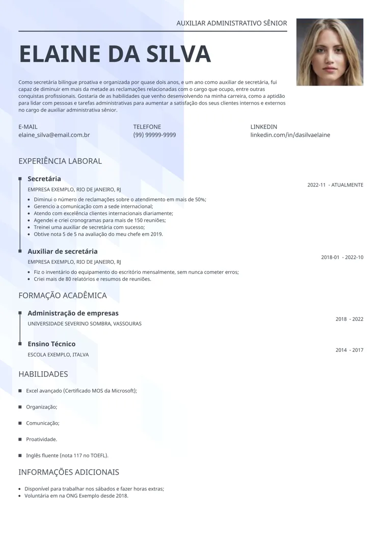 objetivo profissional TI