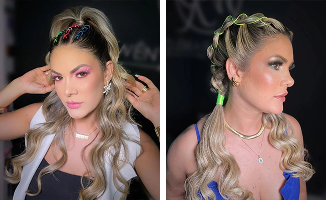 penteado junino infantil