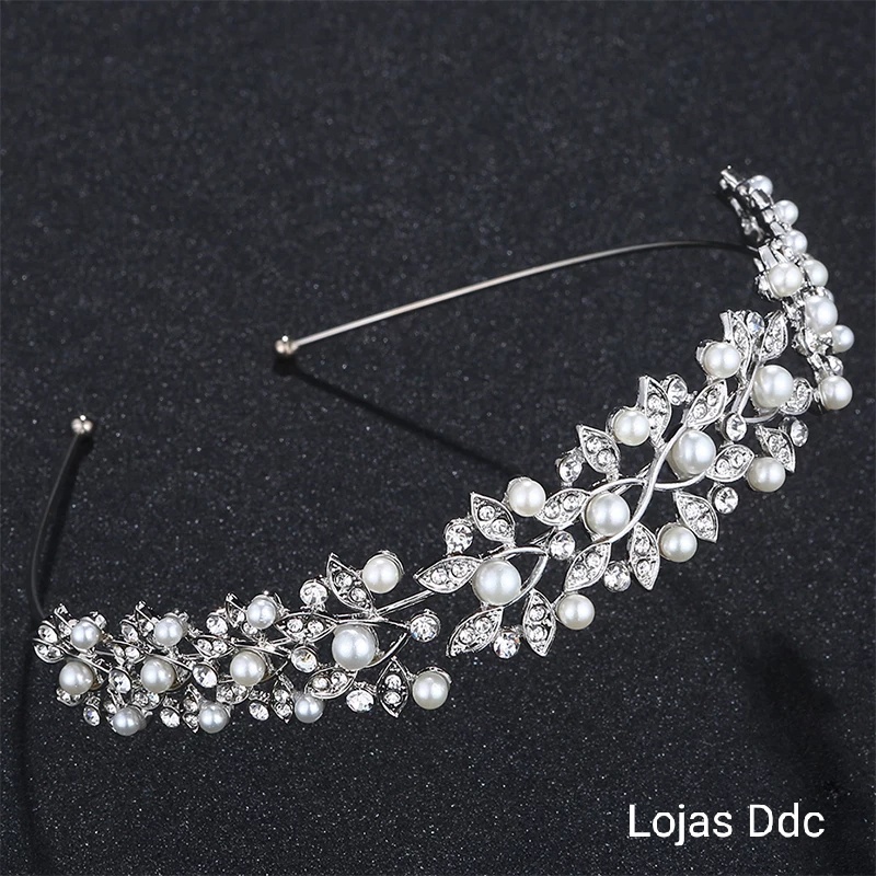 como usar tiara em penteado semi preso noiva