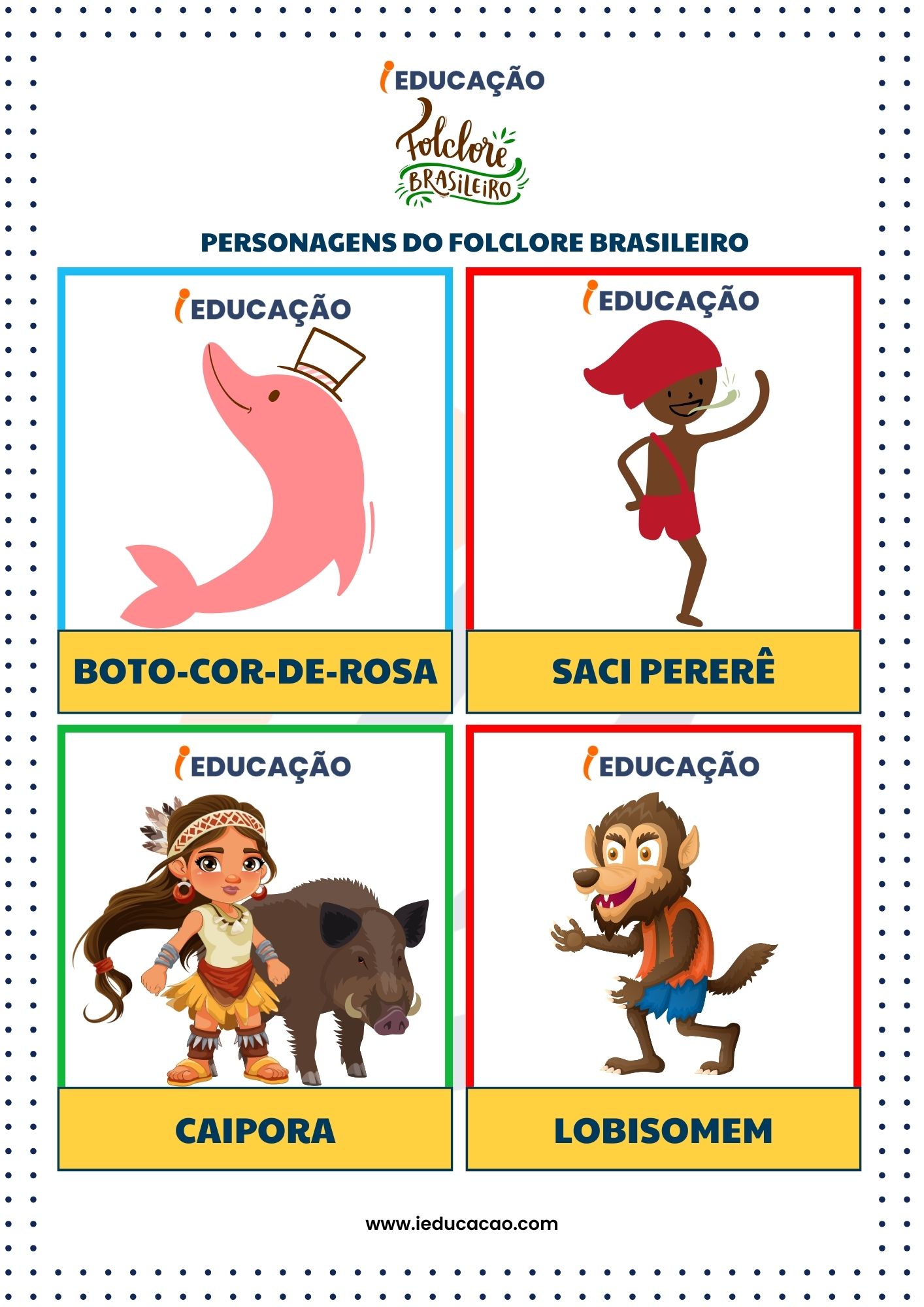 curupira para imprimir