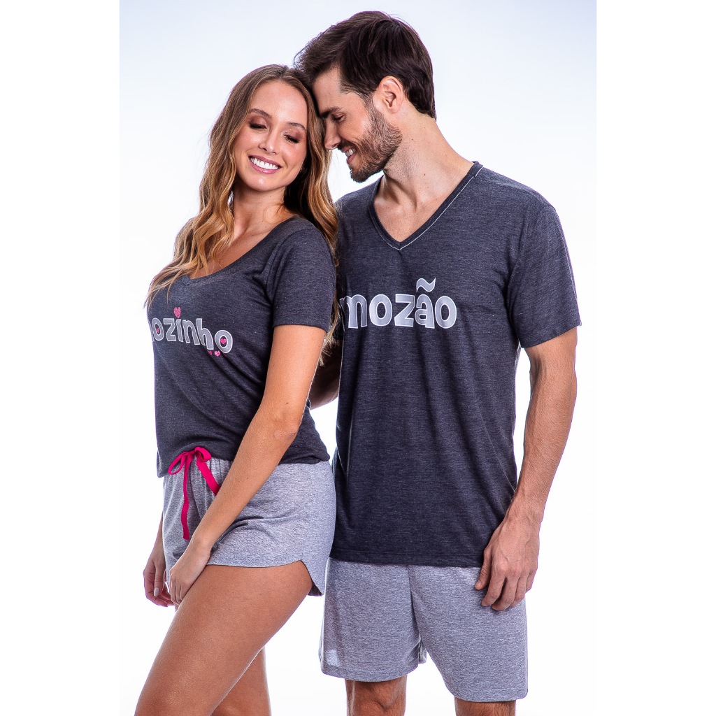 pijama casal personagens