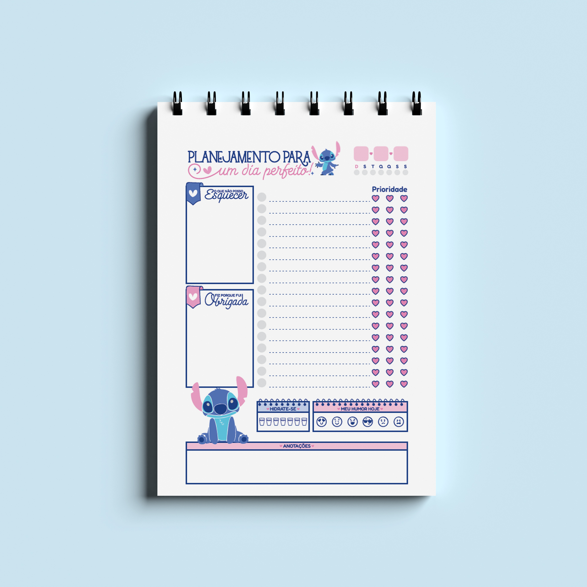 planner diário digital