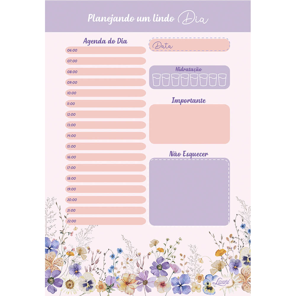 planner diário minimalista