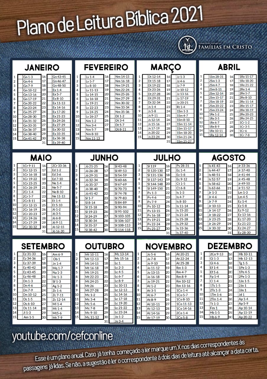 desafio bíblico 1 ano
