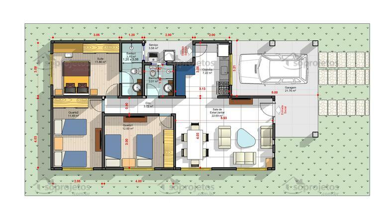 planta sobrado 10x20