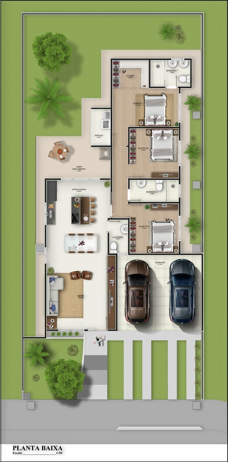 terreno 200m2 projeto