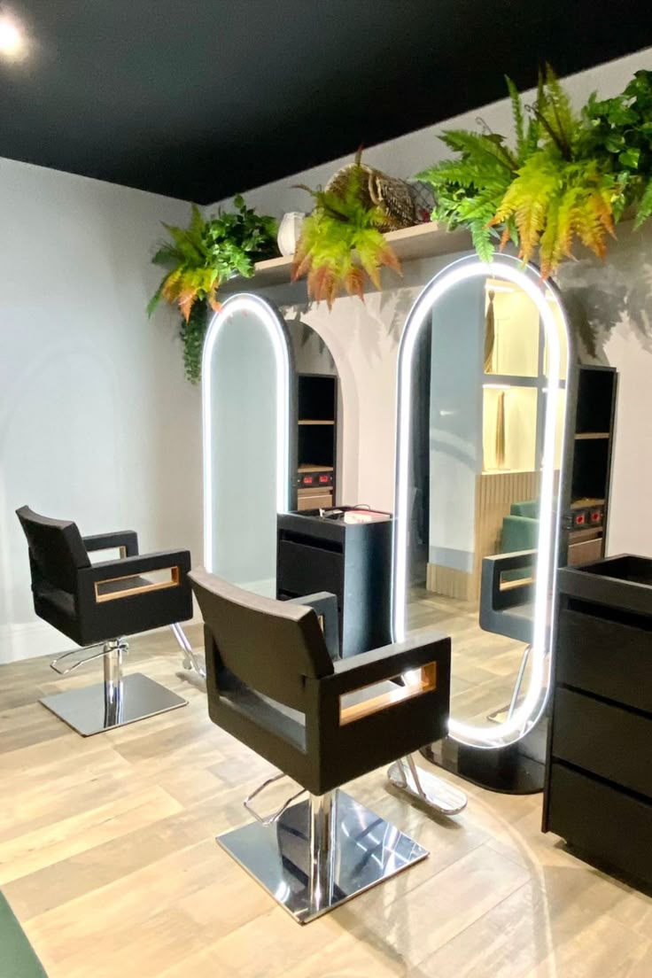 decoração salão de beleza pequeno