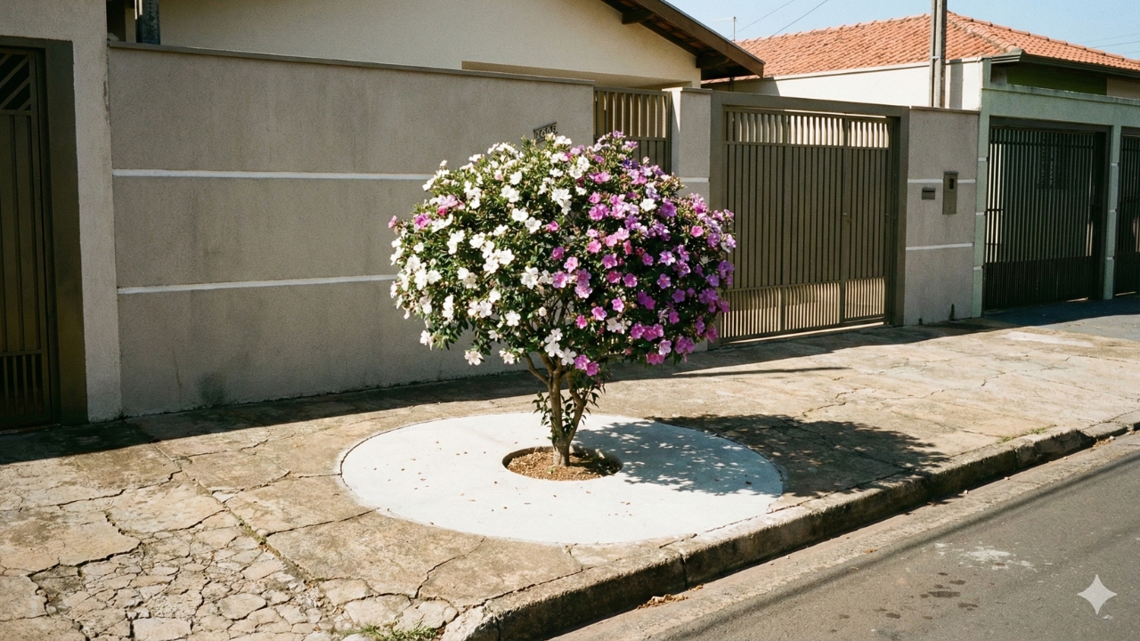 plantas que não danificam o concreto
