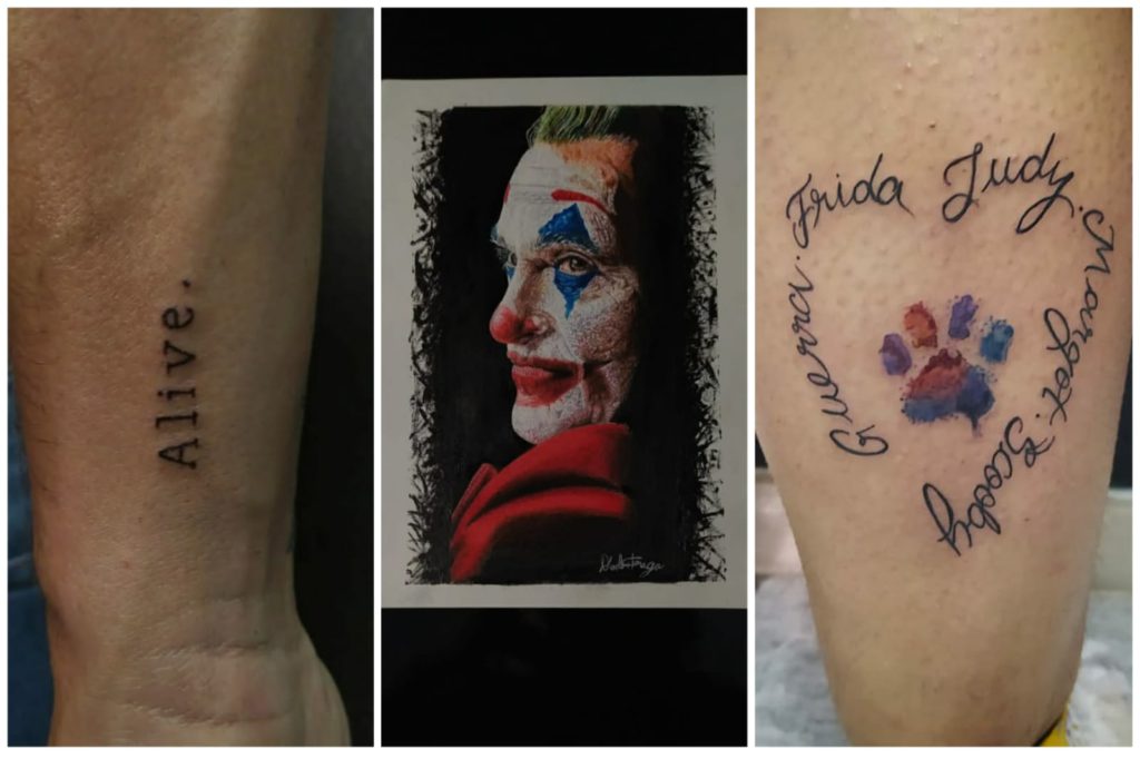 tatuagem vermelha coçando