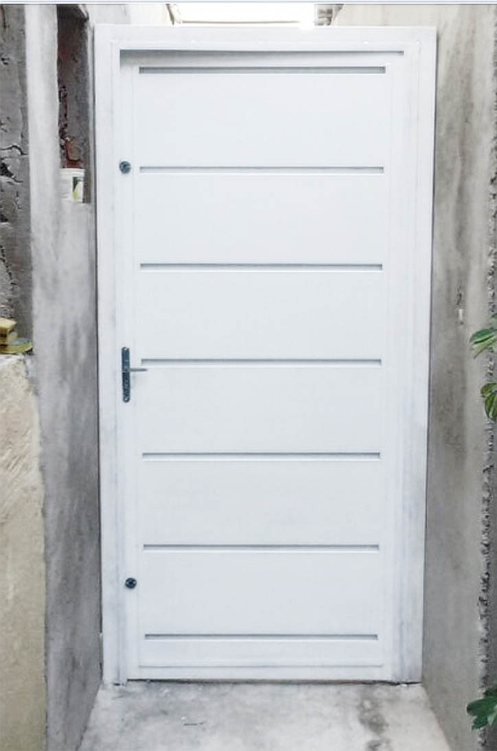 segurança porta de ferro