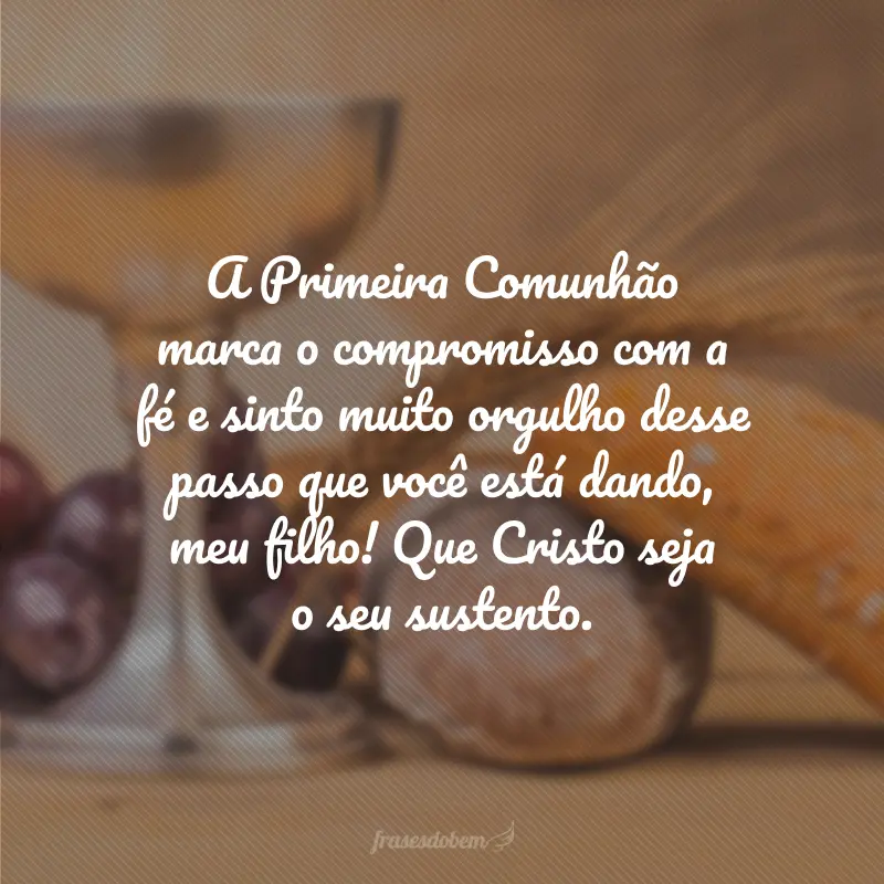 mensagens primeira comunhão
