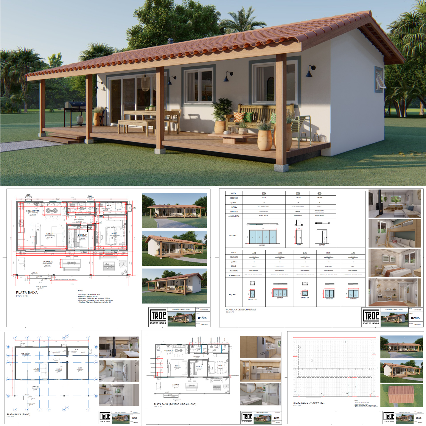casas de campo com varanda gourmet
