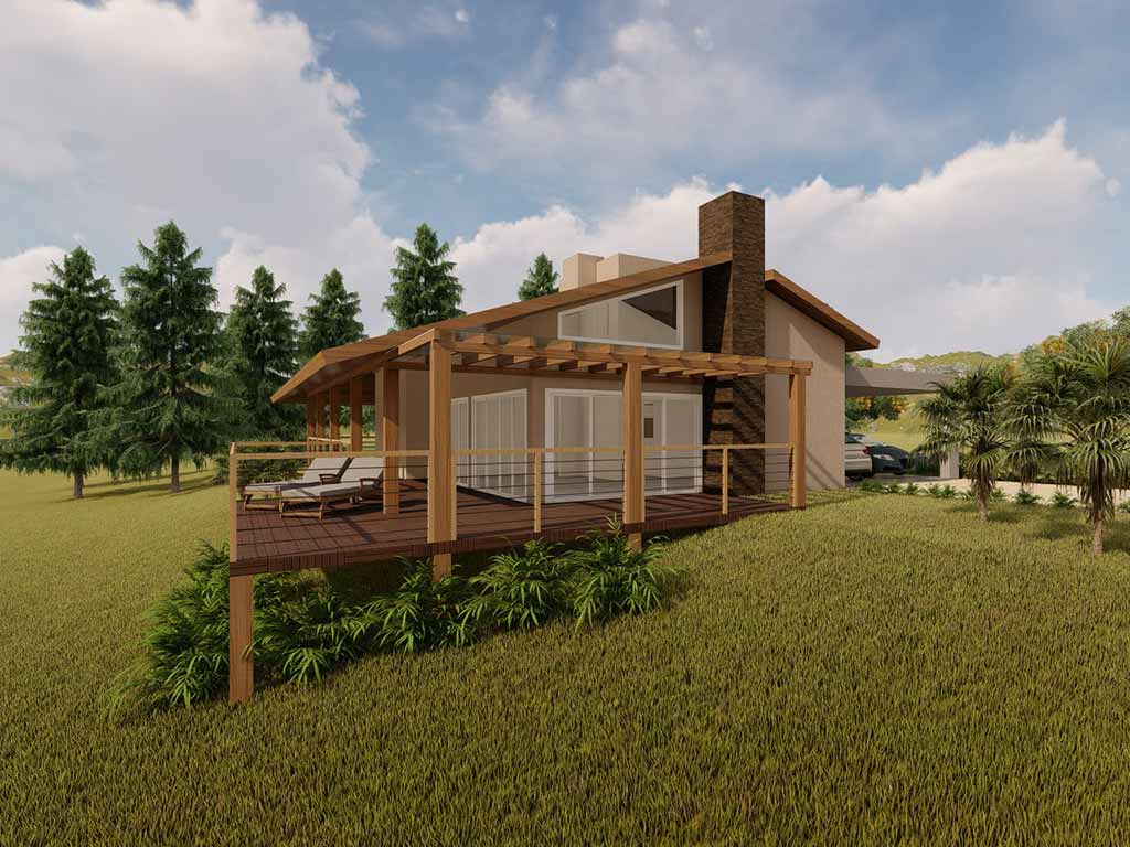 casas de campo térreas