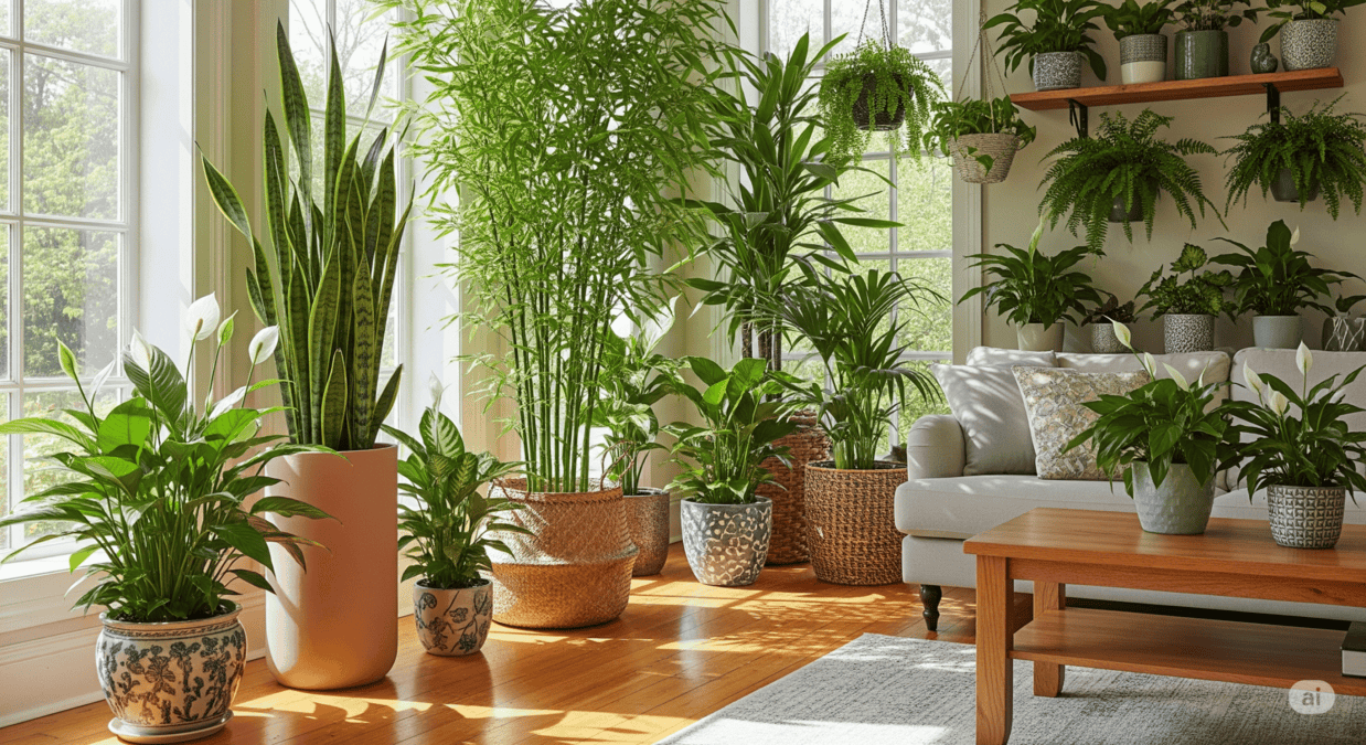 melhores plantas para sombra que purificam o ar