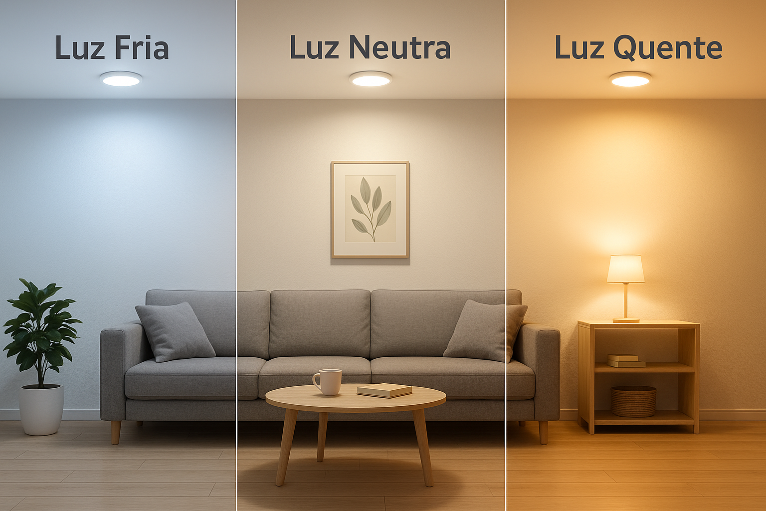 iluminação aconchegante sala