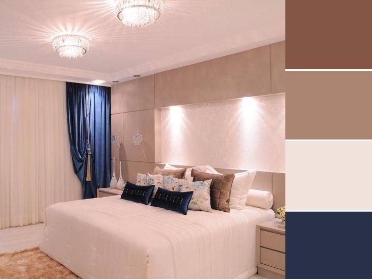 combinação de cores para quarto pequeno
