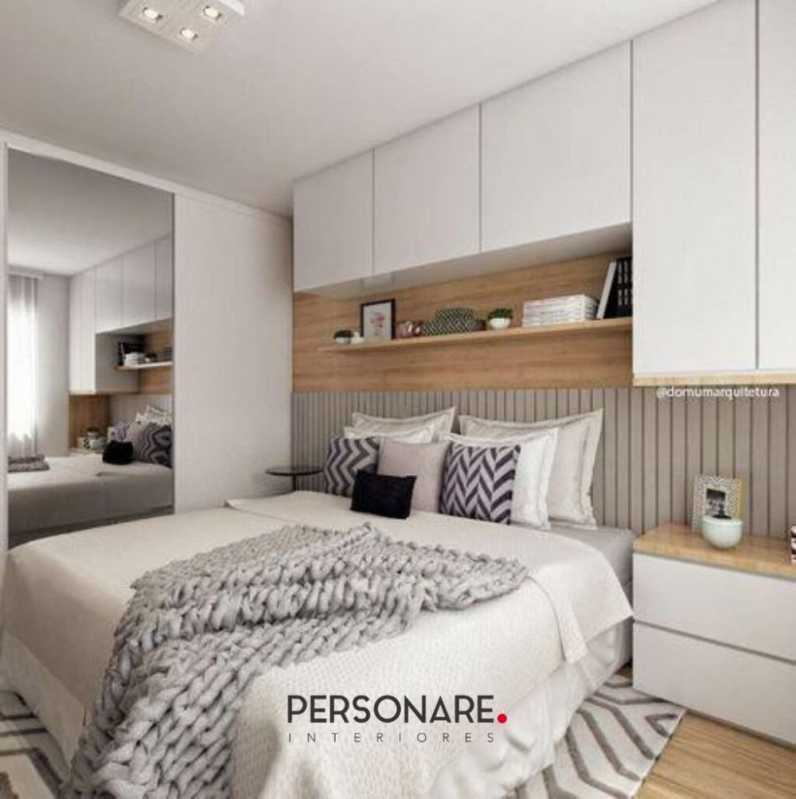 quarto pequeno com canto de beleza e trabalho